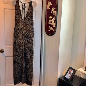 LEOPARD PRINT MAXI DRESS NWT